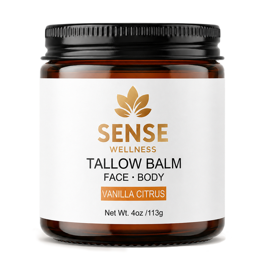 Natural tallow face moisturizer by Sense Wellness - Vanilla Citrus