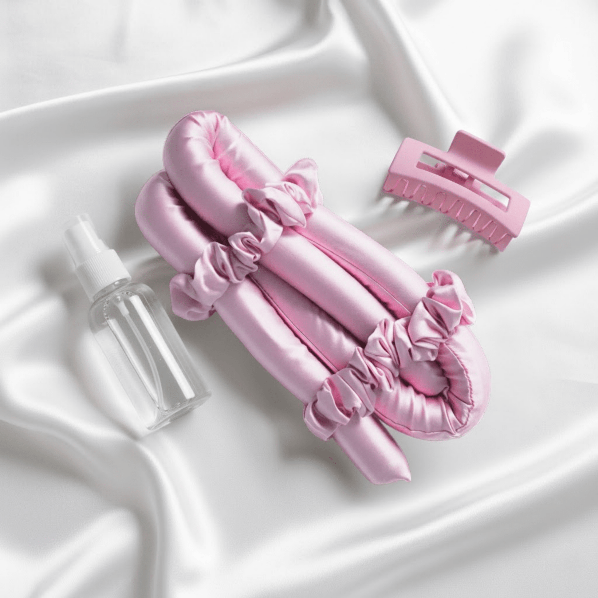 Heatless Hair Curler Kit in Pink color | | Sense Wellness